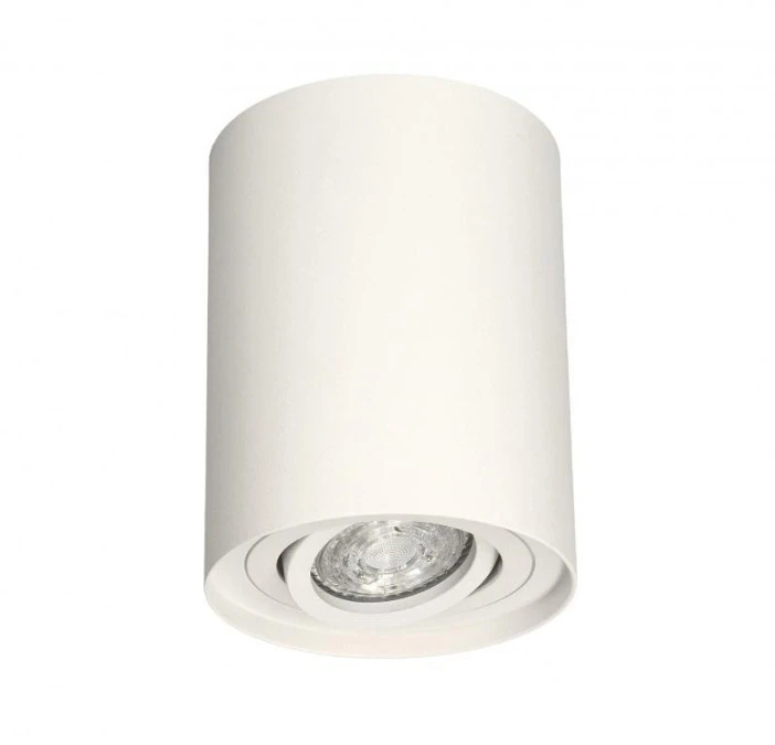 Lampa sufitowa HARYS O natynkowa oprawa punktowa nowoczesna TUBA okrągła GU10 biała MK MEGAKABEL