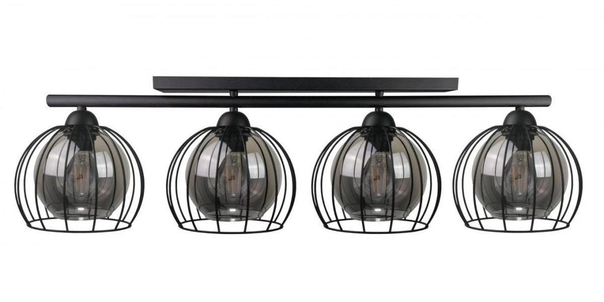 Lampa sufitowa nowoczesna 4xE27 STIGMA BLACK