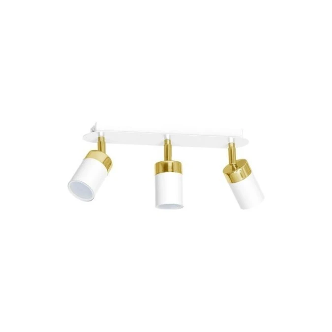Lampa sufitowa JOKER WHITE/GOLD 3xGU10 MLP6130 Milagro
