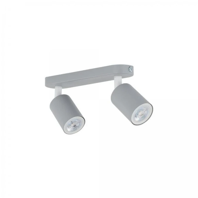 Lampa sufitowa LIVIA GREY styl minimalistyczny dwa reflektorki na GU10 10241 TK Lighting