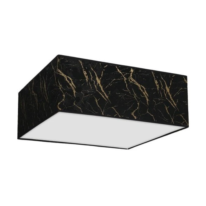 Lampa sufitowa SENSO Black/Gold kwadrat 500mm 3xE27 MLP7293 Milagro