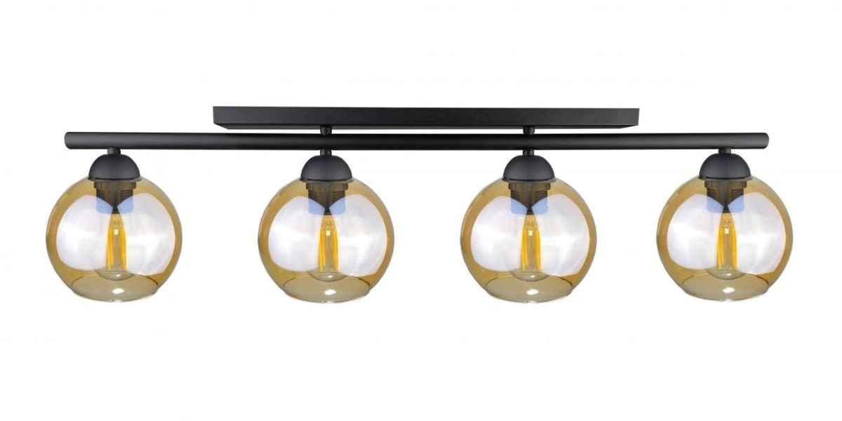 Lampa sufitowa nowoczesna 4xE27 AMARUS BLACK