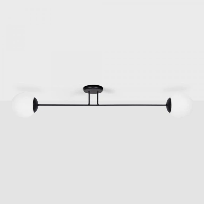 Lampa sufitowa SAVOY, szklane klosze kule na asymetrycznych ramionach K‑4923 Kaja Lighting