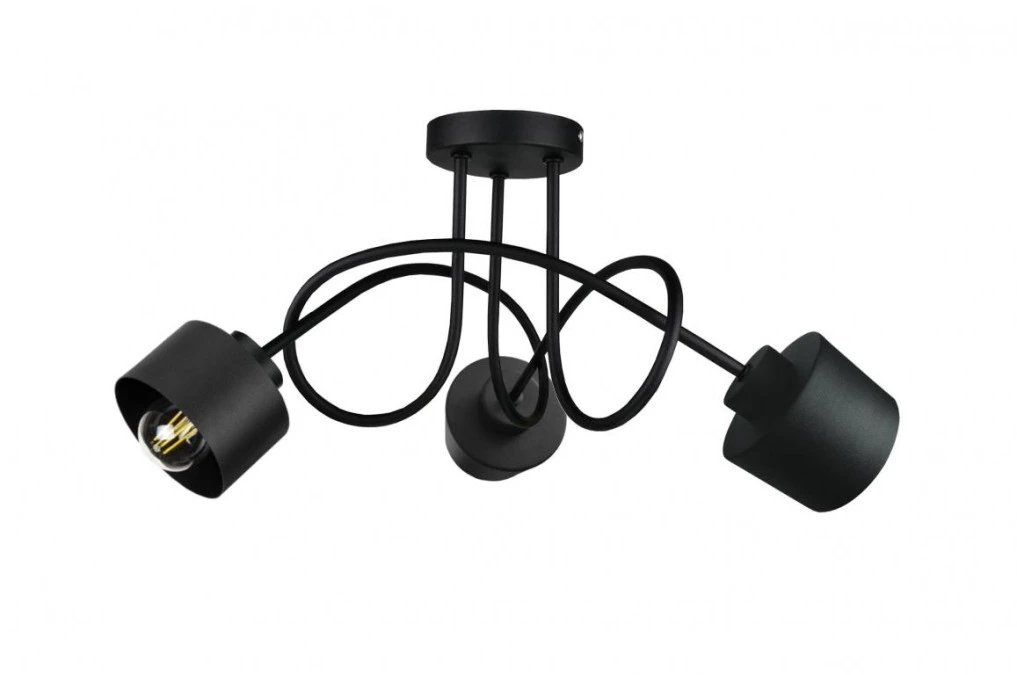 Lampa sufitowa nowoczesna 3xE27 SIMPLY BLACK