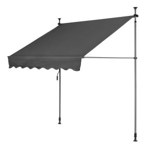 Markiza przeciwsłoneczna balkonowa 2×1,2 m szara MultiGarden 1005693 Markiza przeciwsłoneczna balkonowa 2×1,2 m szara MultiGarden 1005693