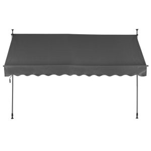 Markiza przeciwsłoneczna balkonowa 3×1,2 m szara MultiGarden 1005695 Markiza przeciwsłoneczna balkonowa 3×1,2 m szara MultiGarden 1005695