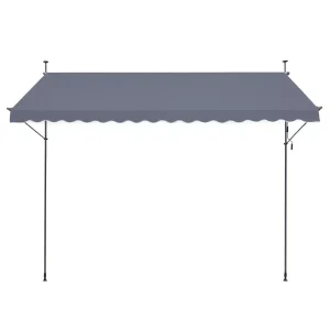 Markiza Tarasowa 400 x 120 cm z Korbką Ręczną 942095 Markiza Tarasowa 400 x 120 cm z Korbką Ręczną 942095
