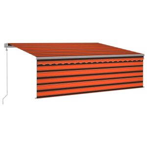 Markiza Tarasowa Balkonowa Automatycznie Zwijana LED Czujnik Wiatru 4,5×3 m 934346 Markiza Tarasowa Balkonowa Automatycznie Zwijana LED Czujnik Wiatru 4,5×3 m 934346
