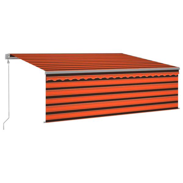 Markiza Tarasowa Balkonowa Automatycznie Zwijana LED Czujnik Wiatru 4,5x3 m 934346