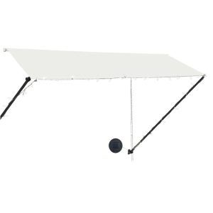 Markiza Tarasowa Balkonowa Ogrodowa Zwijana Zadaszenie LED 300 x 150 cm 948291 Markiza Tarasowa Balkonowa Ogrodowa Zwijana Zadaszenie LED 300 x 150 cm 948291