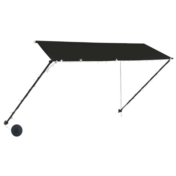 Markiza Tarasowa Balkonowa Ogrodowa Zwijana Zadaszenie LED 300 x 150 cm 948725