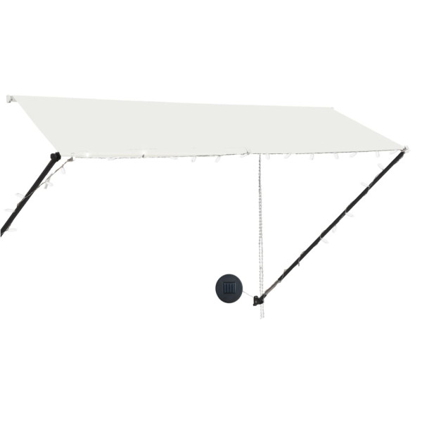 Markiza Tarasowa Balkonowa Ogrodowa Zwijana Zadaszenie LED 300 x 150 cm 948291