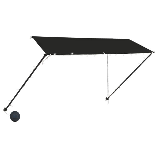 Markiza Tarasowa Balkonowa Ogrodowa Zwijana Zadaszenie LED 350 x 150 cm 948454