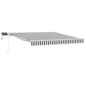 Markiza Tarasowa Balkonowa Ręcznie Zwijana Roleta Zadaszenie LED 300×250 cm 948422 Markiza Tarasowa Balkonowa Ręcznie Zwijana Roleta Zadaszenie LED 300×250 cm 948422