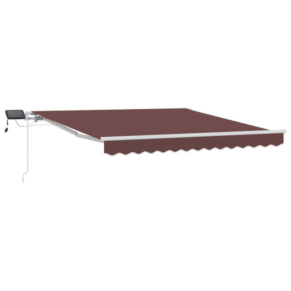 Markiza Tarasowa Balkonowa Ręcznie Zwijana Roleta Zadaszenie LED 300x250 cm 948682