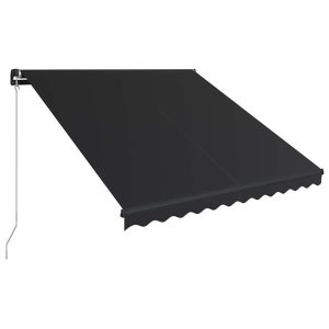 Markiza Tarasowa Balkonowa Ręcznie Zwijana Roleta Zadaszenie LED 350 x 250 935182 Markiza Tarasowa Balkonowa Ręcznie Zwijana Roleta Zadaszenie LED 350 x 250 935182