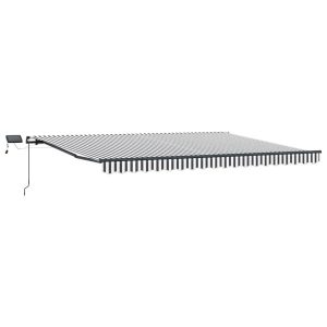 Markiza Tarasowa Balkonowa Ręcznie Zwijana Roleta Zadaszenie LED 400×300 cm 935237 Markiza Tarasowa Balkonowa Ręcznie Zwijana Roleta Zadaszenie LED 400×300 cm 935237