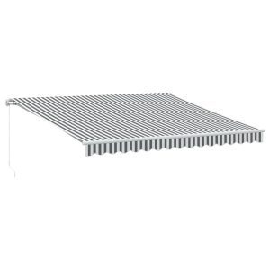 Markiza Tarasowa Balkonowa Ręcznie Zwijana Roleta Zadaszenie LED 400×350 cm 948414 Markiza Tarasowa Balkonowa Ręcznie Zwijana Roleta Zadaszenie LED 400×350 cm 948414