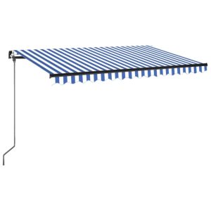 Markiza Tarasowa Balkonowa Ręcznie Zwijana Roleta Zadaszenie LED 450×350 cm 935251 Markiza Tarasowa Balkonowa Ręcznie Zwijana Roleta Zadaszenie LED 450×350 cm 935251
