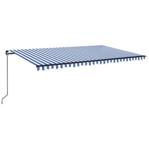 Markiza Tarasowa Balkonowa Ręcznie Zwijana Roleta Zadaszenie LED 500×350 cm 935326 Markiza Tarasowa Balkonowa Ręcznie Zwijana Roleta Zadaszenie LED 500×350 cm 935326