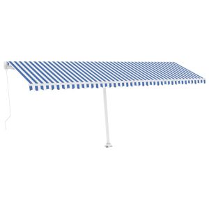 Markiza Tarasowa Balkonowa Ręcznie Zwijana Roleta Zadaszenie LED 600 x 300 953321 Markiza Tarasowa Balkonowa Ręcznie Zwijana Roleta Zadaszenie LED 600 x 300 953321