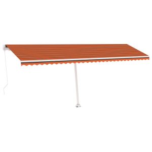 Markiza Tarasowa Balkonowa Ręcznie Zwijana Roleta Zadaszenie LED 600×300 cm 953297 Markiza Tarasowa Balkonowa Ręcznie Zwijana Roleta Zadaszenie LED 600×300 cm 953297