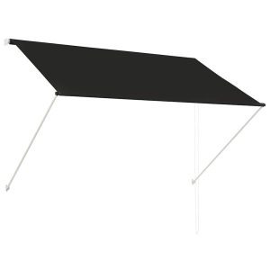 Markiza Tarasowa Balkonowa Ręcznie Zwijana Zadaszenie Antracyt 200×150 cm 934094 Markiza Tarasowa Balkonowa Ręcznie Zwijana Zadaszenie Antracyt 200×150 cm 934094