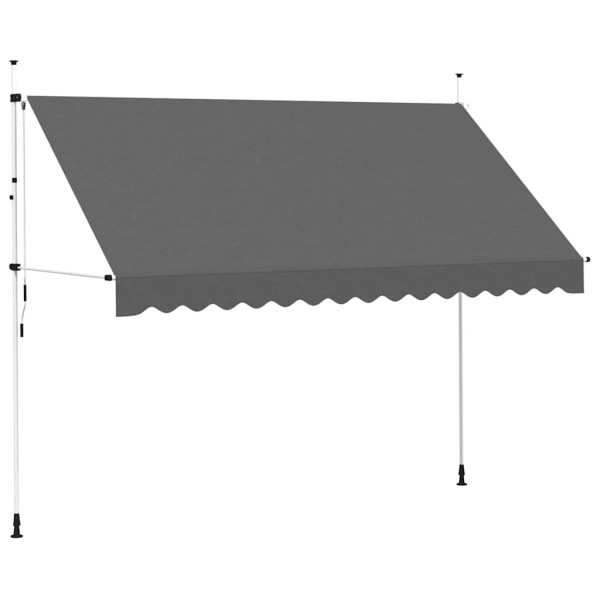 Markiza Tarasowa Balkonowa Ręcznie Zwijana Zadaszenie Antracyt 350 cm 934104