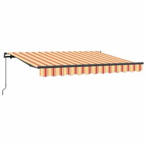 Markiza Tarasowa Balkonowa Żółta Zwijana Zadaszenie 350 x 200 cm 948624 Markiza Tarasowa Balkonowa Żółta Zwijana Zadaszenie 350 x 200 cm 948624