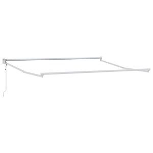 Markiza Tarasowa Balkonowa Zwijana Zadaszenie Biała 350 x 250 cm 948666 Markiza Tarasowa Balkonowa Zwijana Zadaszenie Biała 350 x 250 cm 948666