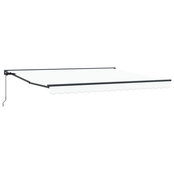 Markiza Tarasowa Balkonowa Zwijana Zadaszenie Biała 400 × 300 cm 947700