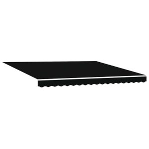 Markiza Tarasowa Balkonowa Zwijana Zadaszenie Czarna LED 400×300 cm 948726