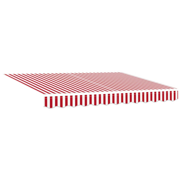 Markiza Tarasowa Balkonowa Zwijana Zadaszenie Czerwono-Biała 350 x 250 cm 948493