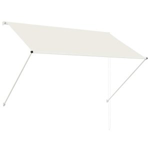 Markiza Tarasowa Balkonowa Zwijana Zadaszenie Kremowa 200×150 cm 948400