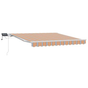 Markiza Tarasowa Balkonowa Zwijana Zadaszenie Wielokolorowa 300 x 250 cm 948360