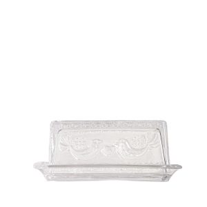 Maselniczka CRESTON szklana z motywem ptaków 17,5×7 cm HOMLA 1041346 Maselniczka CRESTON szklana z motywem ptaków 17,5×7 cm HOMLA 1041346