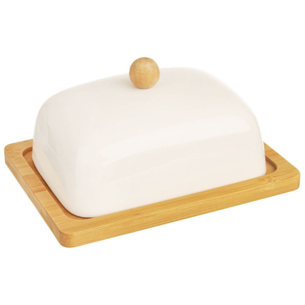 Maselniczka porcelanowa biała WHITELINE 172164