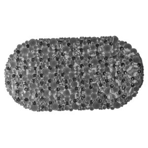 Mata antypoślizgowa do wanny i prysznica Bubbles 69×36 cm szara PVC 1005622 Mata antypoślizgowa do wanny i prysznica Bubbles 69×36 cm szara PVC 1005622