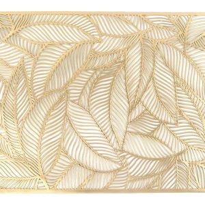 Mata dekoracyjna pvc Liście 45×30 cm złota 829232 Mata dekoracyjna pvc Liście 45×30 cm złota 829232