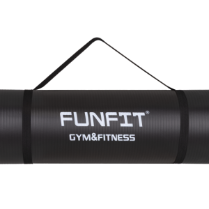 Mata do ćwiczeń jogi fitness czarna 183×61 cm materac do pilates FUNFIT 959065 Mata do ćwiczeń jogi fitness czarna 183×61 cm materac do pilates FUNFIT 959065