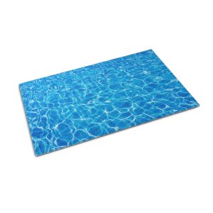 Mata do przedpokoju 150×100 Fale wodne błękitny wzór Tulup 1024088 Mata do przedpokoju 150×100 Fale wodne błękitny wzór Tulup 1024088