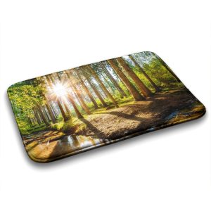 Mata Dywanik Łazienkowy Miękki Krajobraz Las – 75×45 cm 182818 Mata Dywanik Łazienkowy Miękki Krajobraz Las – 75×45 cm 182818