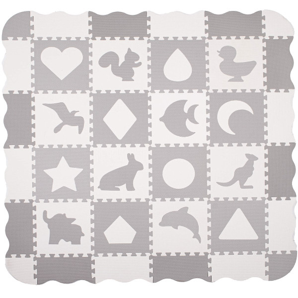 Mata edukacyjna z obrzeżem puzzle piankowe dla dzieci 373173