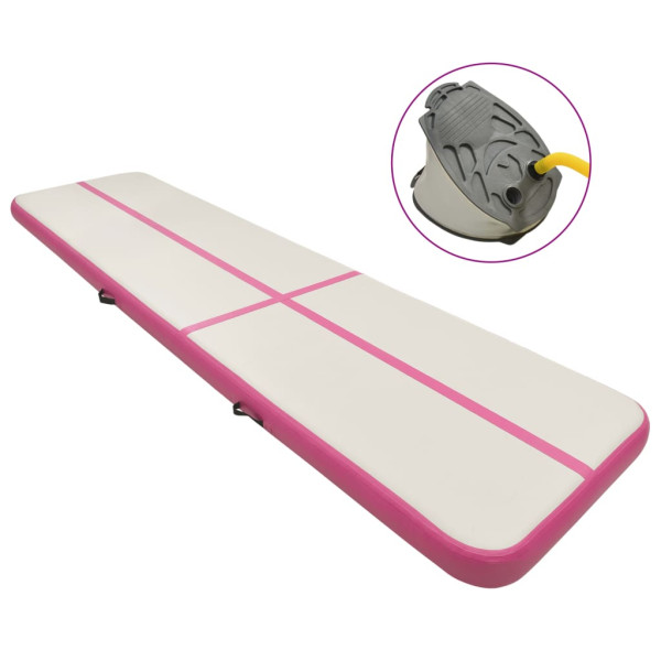 Mata gimnastyczna Pink 800 x 100 x 20 cm vidaXL 437016