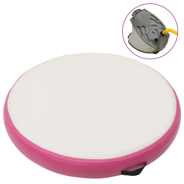 Mata gimnastyczna Różowe 100 x 100 x 20 cm PVC vidaXL 437007