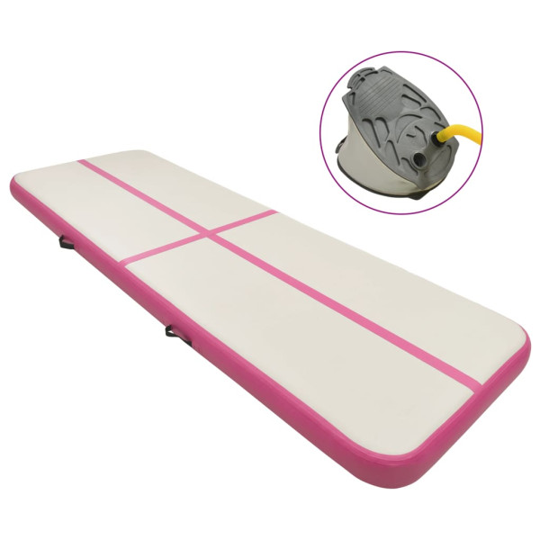 Mata gimnastyczna Różowe 500 x 100 x 20 cm PVC vidaXL 437027