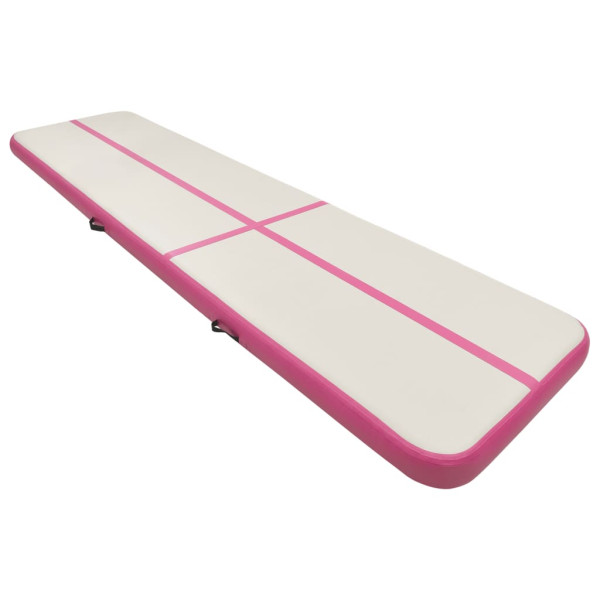 Mata gimnastyczna Różowe 700 x 100 x 20 cm PVC vidaXL 503413