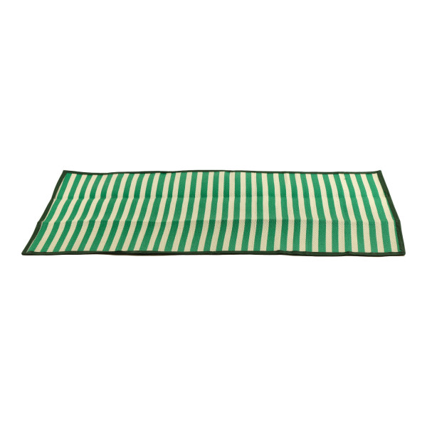 Mata kempingowa zielona w paski 90x180cm składana 285072