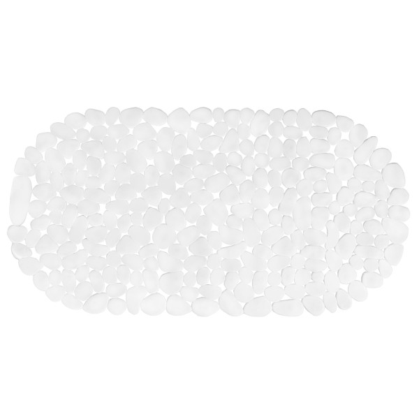 Mata łazienkowa antypoślizgowa 66x34 cm biała do wanny PVC 305055