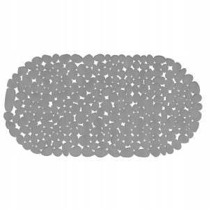 Mata łazienkowa antypoślizgowa 66×34 cm szara do wanny PVC 305057 Mata łazienkowa antypoślizgowa 66×34 cm szara do wanny PVC 305057